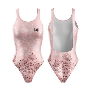 Traje de Baño de Una Pieza Ecológico para Mujer, Spandex/Poliéster, Estilo Bikini con Tanga, Estampado Digital 3D con Diseño de Flores, Secado Rápido, Sin Costuras - Product Image 3