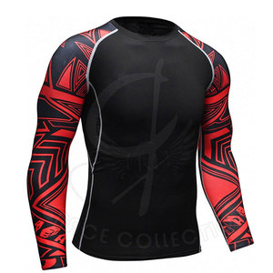 Trendy Gym Fitness Wear Rash Guards para parches personalizados Compresión para hombres Rash Guards con superventas - Product Image 2