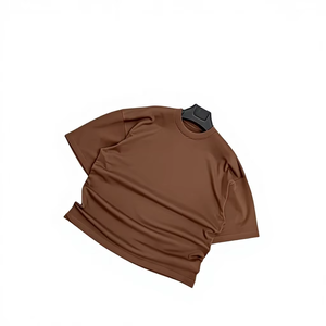 เสื้อยืดผู้ชายแบบเรียบ ขายส่ง รับทำโลโก้ เสื้อยืดผ้าฝ้ายพื้นฐาน ผลิตในตุรกี ผู้ผลิตจำนวนมาก - Product Image 1