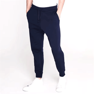 Pantalones casuales de alta calidad para hombre para invierno 500g diseño minimalista cintura elástica cordón a prueba de viento pierna recta al por mayor - Product Image 1