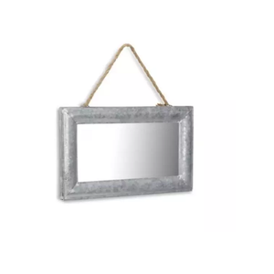 Cadre de miroir mural galvanisé de qualité, aspect élégant avec corde de suspension en Jute, cadre de miroir mural personnalisé, fournisseur - Product Image 1