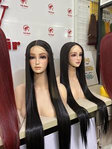 Wholesale Best Seller Full <b>Lace</b> Wig Bone Straight Best Quality 100% Human Hair Keep Straight Cuticle Aligned Hair No Shedding - Product Image 5