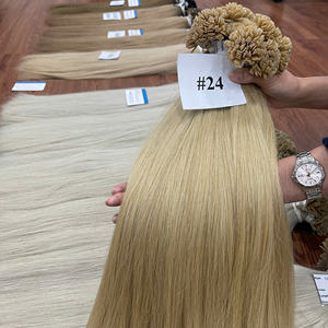 Kératine vietnamienne pointe plate Extension de cheveux cheveux vierges naturel droit luxe qu'un cheveu 100g prêt livraison dans le monde entier - Product Image 2