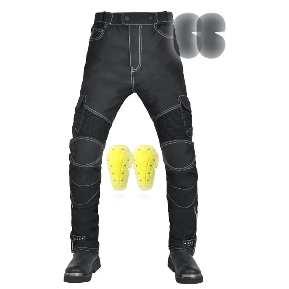 2023 Customized Adjustable Motorcycle Riding Jeans Armor Motorcycle Pants Zip Adjustment Can Be Tucked Into Shoes