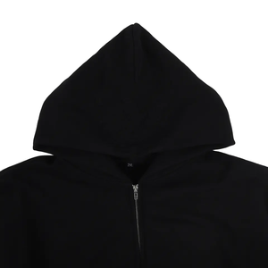 Sweat à Capuche d'Été à Double Couche en Polaire Éponge Française, Tissu de Haute Qualité, Imprimé en Relief, Couleur Unie Vierge, Unisexe - Product Image 3