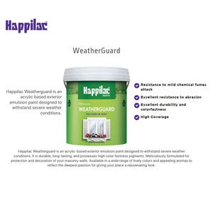 Meilleure qualité peinture murale extérieure écologique blanche anti-humidité imperméable à l'eau protection contre les intempéries peinture extérieure en émulsion acrylique latex - Product Image 6