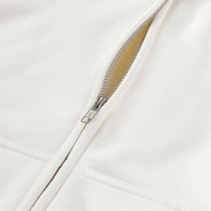 2024 unisexe sweat à capuche zippé personnalisé poids lourd surdimensionné coton hiver hommes complet Double fermeture éclair bidirectionnelle lavé solide pull - Product Image 4