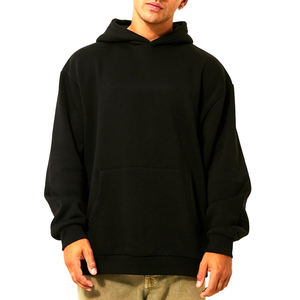 เสื้อฮู้ดสวมหัวสำหรับผู้ชายเสื้อฮู้ดแบบลำลองสำหรับฤดูหนาวผ้าสีทึบพิมพ์โลโก้ได้ตามต้องการ - Product Image 1