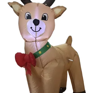 Oem ODM越南制造4英尺可爱驯鹿圣诞广告充气圣诞充气庭院装饰