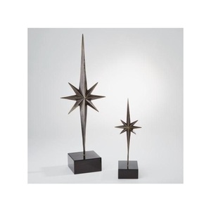 Stylish Handmade Modern Lithosphere Tabletop <b>Sculpture</b> Iron Metal Craft <b>Gold</b> Color Finished for Home and Office Decoration - Product Image 4