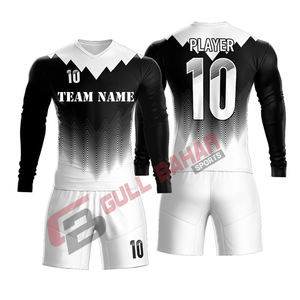 Uniforme de Fútbol Personalizado al por Mayor 2025, Servicio OEM/ODM, Uniforme de Fútbol Unisex Sublimado, 100% Poliéster, Manga Larga, Alta Calidad - Product Image 4
