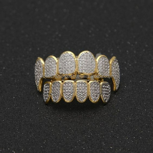 10K dientes de oro Grillz corte princesa 14K 18K Vvs Moissanite diamante Grillz Hip Hop joyería fina Grillz - Product Image 2