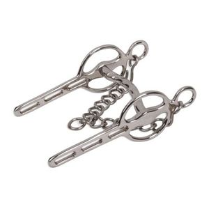 บิตแบบ D-Ring สองข้อต่อ ทำจากสแตนเลสขัดเงา ปากบิตเรียบ สำหรับขี่ม้าและใช้ในงานสัตวแพทย์ | - Product Image 5