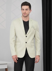 เสื้อโค้ทและเบลเซอร์ผู้ชายคุณภาพสูง สีพิสตา ดีไซน์ทันสมัย สำหรับใส่ลำลองและเป็นทางการ มีจำหน่ายในปริมาณมาก - Product Image 2