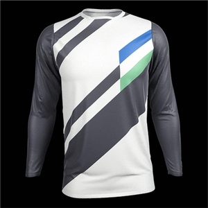 Maillot de course de moto à manches longues en polyester respirant Impression numérique Maillot de course coupe-vent imperméable avec logo personnalisé - Product Image 6