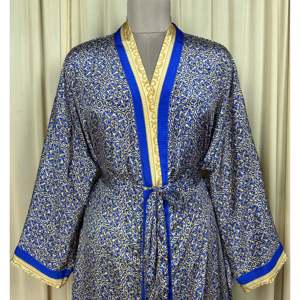 Recycled Silk Sari Women's Boho Chic Vintage <b>Beach</b> Cover Dress <b>Robe</b> for Resort Wear Gypsy House Kimono for Lounge Swimsuit - Product Image 2