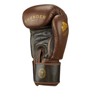Guantes de Boxeo Personalizados para Niños en Color Marrón/Beige, 12 oz, Cuero Vacuno, Cierre de Cordones en la Muñeca, Equipo de MMA con Logotipo Personalizado - Product Image 3