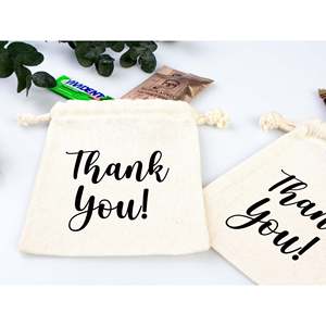 Bolsas de Regalo Personalizadas para Bodas y Despedidas de Soltera, Bolsas de Agradecimiento Hechas de Algodón, Bolsas de Algodón de Diferentes Tamaños - Product Image 6