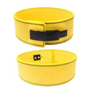 2024 New Arrival Heavy Duty Cowhide Power-Lifting Gym Leather <b>Belt</b> Best <b>Training</b> <b>Weight</b> Lifting Lever Buckle Fitness Safety - Product Image 2