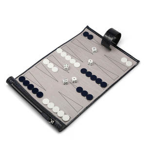 Juego de Backgammon de Cuero PU de Alta Calidad, Backgammon de Cuero PU para Viajes, Diversión al Aire Libre y Fiestas - Product Image 6