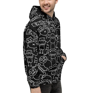 แจ็กเก็ตมีซิปมีฮู้ดฮิปฮอป Y2k สเวตเตอร์สไตล์สตรีทแบบสวมหัวทันสมัยสำหรับฤดูหนาวทำจากผ้าฝ้าย100% ที่กำหนดเองได้ - Product Image 3