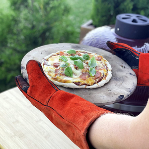 ถุงมือเชื่อมทนความร้อนผ้าซีเมนต์ผ้าห่มกันไฟทำจากหนังตามสั่ง - Product Image 2