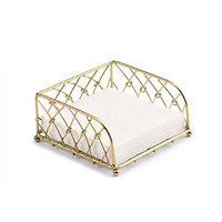 Porte-serviettes pour comptoir porte-serviettes porte-mouchoirs avec couleur argent design tendance à la mode bon pour la table