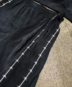 ชุดวอร์มลำลองผู้ชายไซส์พิเศษระบายอากาศได้ดี, ชุดวอร์มทรงถุงซักกรดพร้อมฮู้ดและกางเกงปักโลโก้ - Product Image 4