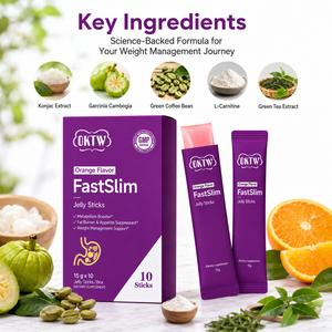OKTW FastSlim Jelly Sticks, Desintoxicante Natural con Sabor a Naranja, 15 g x 10, Estimulante del Metabolismo, Supresor del Apetito, Suplemento para el Control de Peso - Product Image 5