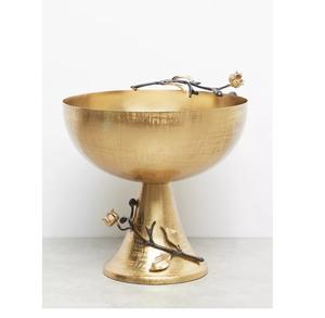 Bol décoratif en métal en gros bol de service de nourriture fait à la main de luxe pour la table de restaurant d'hôtel. - Product Image 1