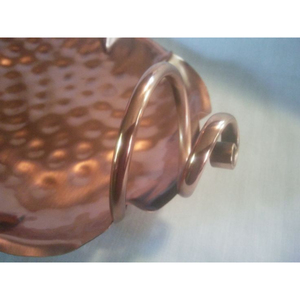Bol de nourriture martelé en cuivre Vaisselle en métal plaqué cuivre de qualité supérieure Ustensiles de cuisine Idéal pour servir du chocolat et des desserts - Product Image 2