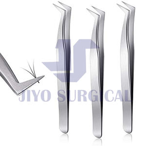 Pince à épiler d'extension de cils en argent de haute précision en acier inoxydable pour le manuel d'application de cils de Volume classique - Product Image 2