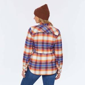 Chaqueta larga a cuadros para mujer: elegante, cálida y perfecta para hacer capas durante las aventuras al aire libre de otoño e invierno - Product Image 4