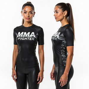 Custom Rash Guard MMA Brazilian jiu jitsu camisa de compresión sublimada Anti UV manga larga Jiu Jitsu Kimono de Jiu Jitsu - Product Image 1