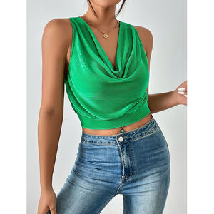 New Design Backless Crop <b>Top</b> Woman Summer Ladies <b>Tops</b> Blouse Women Lady Outfits Floral Drawstring Crop <b>Top</b> Corsets Halter Womenp - Product Image 3