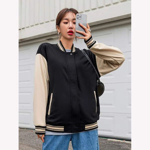 Chaqueta Varsity Personalizada para Mujer 2026, Mangas de Piel de Oveja Premium, Acabado Transpirable, Prenda Exterior de Alta Calidad - Product Image 1