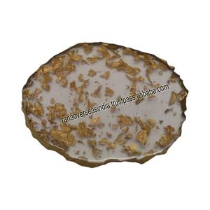 Posavasos de resina Reversible ovalada de alta calidad superventas y almohadillas para bebidas de té y café - Product Image 1