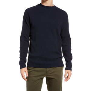 Camiseta personalizada de manga larga de algodón con cuello redondo para hombre - Product Image 1