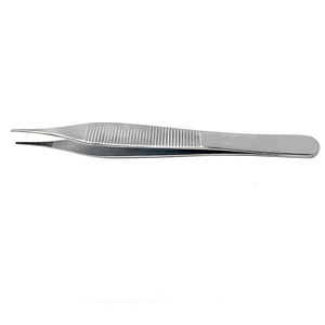 Fórceps de tejido Adson lisos de 12 cm y 4,75 ", fórceps quirúrgicos de acero inoxidable con pinzas de vendaje médico para dientes - Product Image 1