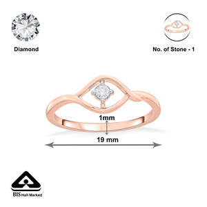 <b>Rose</b> Gold Diamond Ring-Whisper of <b>Light</b> Fashion Jewelry - Product Image 6