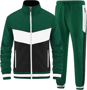 100% Polyester French Terry Printed Tracksuit Oversized Boxy Fit Zipper Hoodies Jackets Trousers Custom Acid Wash Streetwear Set - Product Image 1