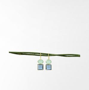 ต่างหูหยดน้ำเงินสเตอร์ลิง925สำหรับผู้หญิงเครื่องประดับเพชรไข่มุกอัญมณีที่ไม่เหมือนใครสำหรับงานแต่งงานของขวัญโอกาสอื่นๆ - Product Image 3