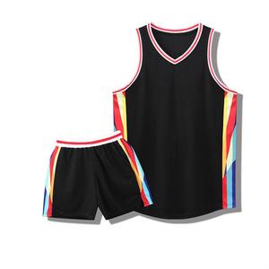 Conjuntos de uniformes de malla de baloncesto personalizados de alta calidad OEM para hombre, traje de uniforme de baloncesto deportivo transpirable de secado rápido - Product Image 4