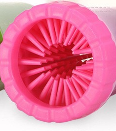Grande taille rose pied chien et chat nettoyant brosse pour animaux de compagnie produit de toilettage pour animaux de compagnie - Product Image 4