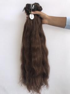 Venta al por mayor 24 ''vendedor indio Templo de visón camboyano virgen extensiones humanas Color #4 paquetes ondulados cutícula alineada suave crudo - Product Image 4