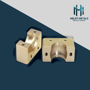 Bloc de serrage métallique de précision durable, usiné par VMC, support d'arbre pour le support de tuyaux industriels et l'ingénierie mécanique - Product Image 4