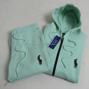 Ensemble de sweat-shirt décontracté pour homme en fibre de polyester de haute qualité 2025, sweat-shirt tendance, design scellé en deux pièces, vêtements en stock - Product Image 1