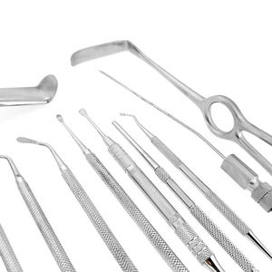 Ensemble d'instruments de chirurgie générale vétérinaire, qualité professionnelle, acier inoxydable, utilisation en clinique vétérinaire, instruments certifiés CE - Product Image 5