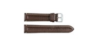 Bracelet de montre unisexe 236 marron WS en cuir véritable de luxe, souple, résistant à l'eau, respirant, réglable, en acier inoxydable pour montre connectée