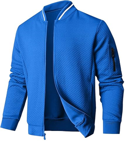 Chaqueta Ligera de Corte Holgado para Hombre, Chaqueta Bomber Informal y Elegante - Product Image 6